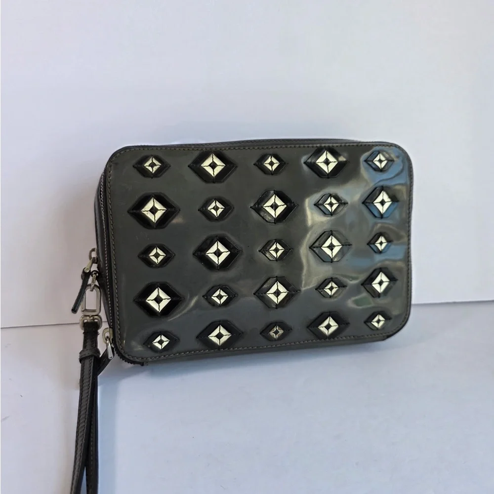 Prada Gray Men’s Wristlet